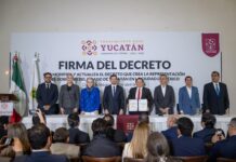Firman Decreto de Modificación y Actualización de la Representación del Gobierno de Yucatán