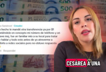 Embarazada transfiere por error 30 mil pesos a una taquería y no se lo regresan; era para su cesárea