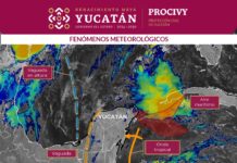 Continuará potencial de lluvias fuertes a intensas en Yucatán