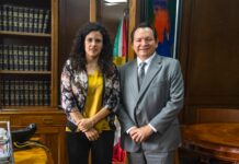 Gobernador Joaquín Díaz Mena se reunió con Luisa Maria Alcalde