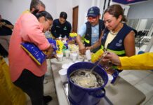 Habilitan refugio temporal en Emiliano Zapata Sur II ante intensas lluvias en Mérida.