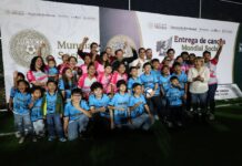 Fortalecen alianza por el deporte y el bienestar de Yucatán con nuevas canchas del Mundial Social