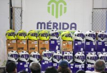 Entregan equipo de protección a más de 2 mil repartidores en motocicleta.