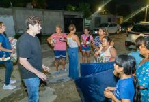 Atienden a familias afectadas por incendio en asentamiento del sur de la ciudad