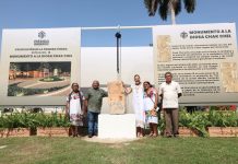 Colocan la primera piedra de la réplica de la Estela Maya 18; «Nuestra raíz maya y la feminidad ocupan un lugar central en Mérida».