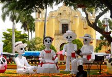 “Ánimas iluminadas” toma forma en el parque de San Juan.