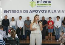 Entregan apoyos a vivienda a familias de Mérida